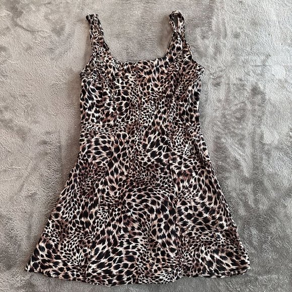 Victoria's Secret 100% Silk Animal Print Slip Dress Women's MEDIUM - Picture 1 of 5